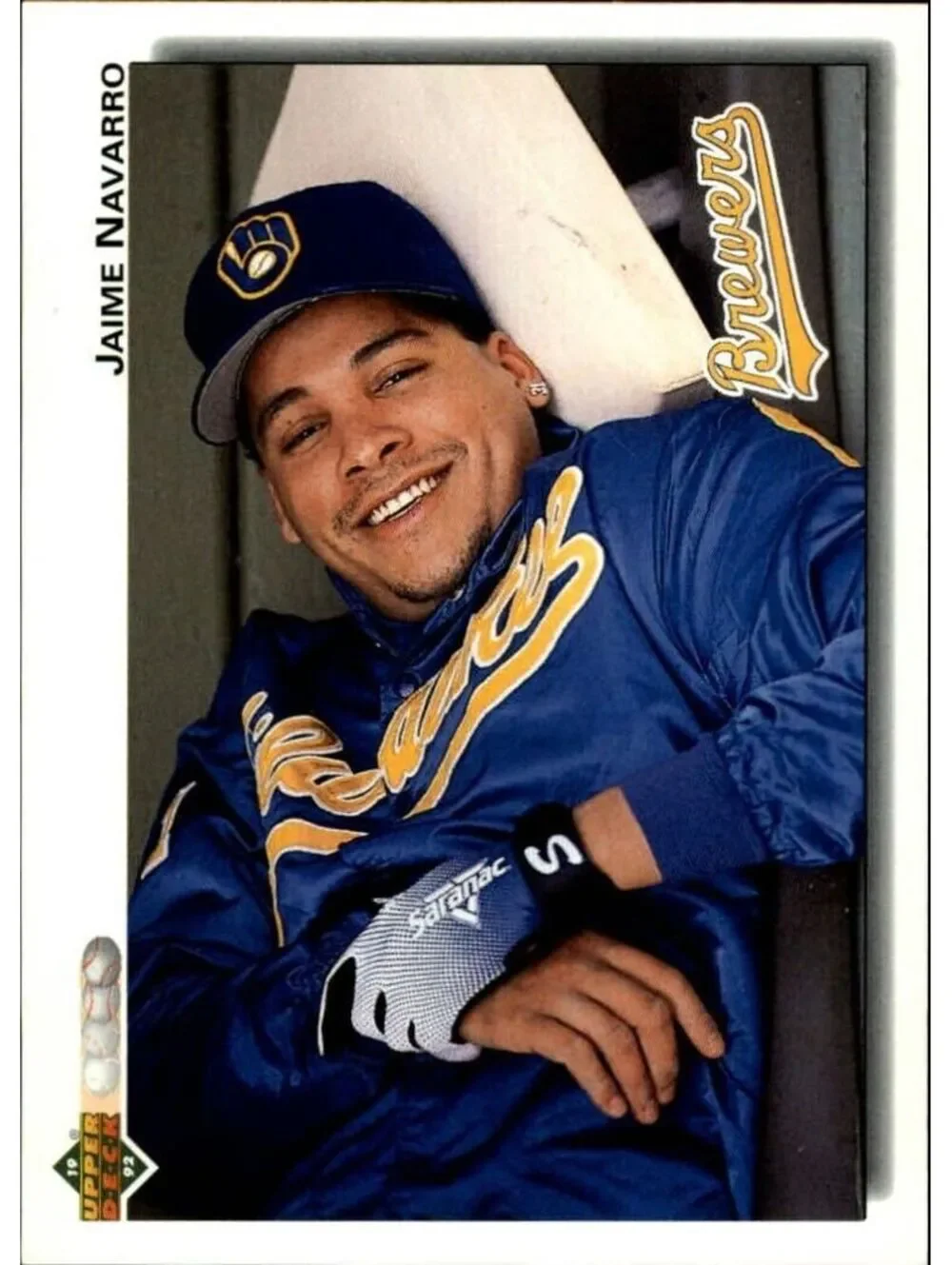 Jaime Navarro 1992 Upper Deck MLB #633 Baseball Card Milwaukee Brewers